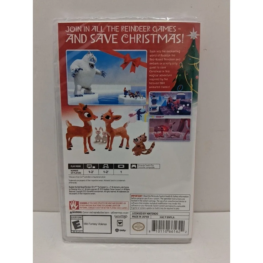 Rudolph the Red-Nosed Reindeer (Nintendo Switch, 2025) - NEW SEALED